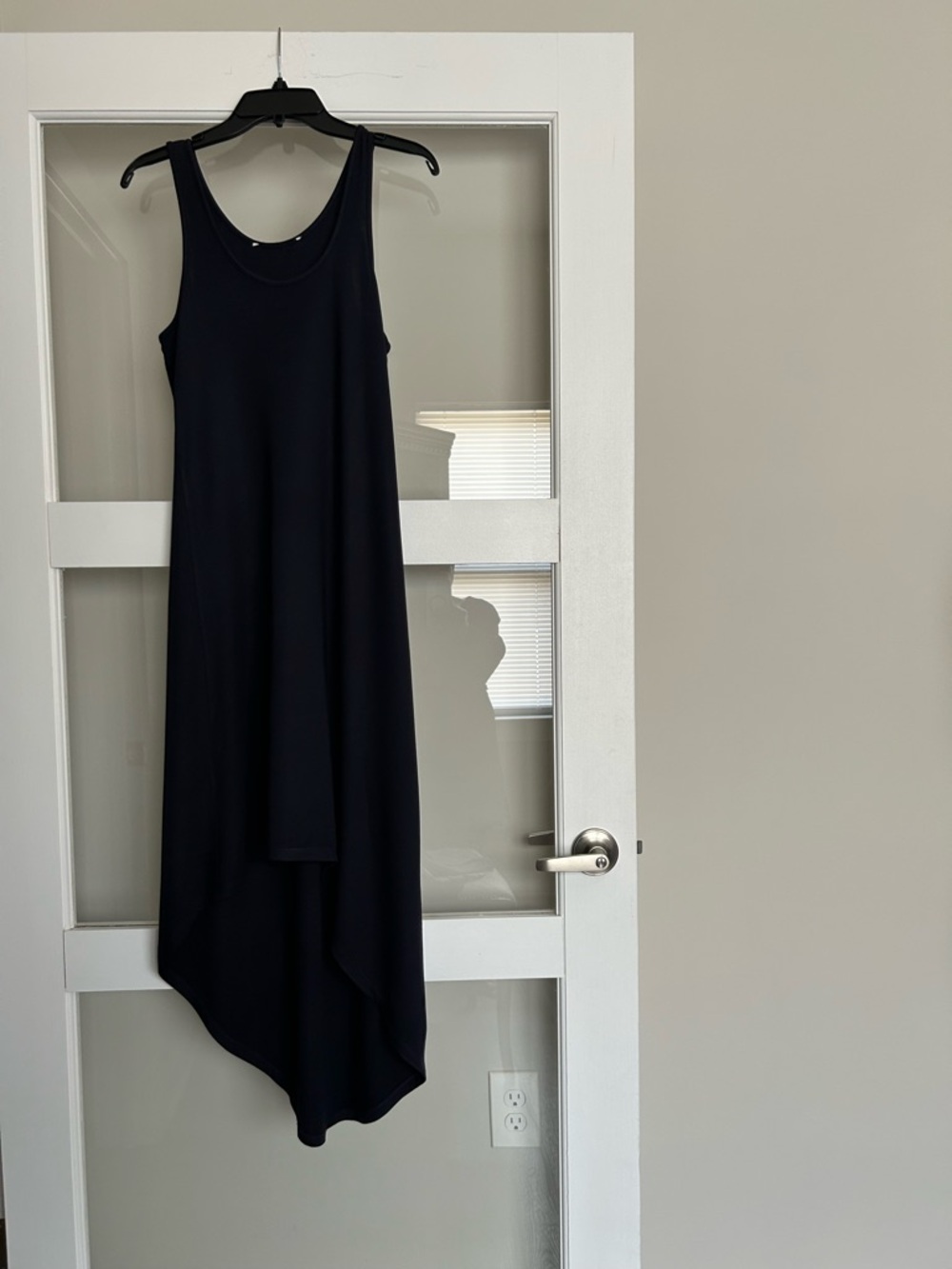 Michael Kors Black Sleeveless Asymmetrical Hem Dress